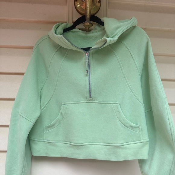 Lululemon Scuba Oversized Half-Zip Hoodie in Pale Green/Mint Color, size S/XS - Picture 1 of 12